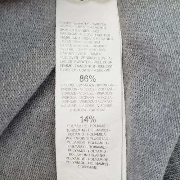 Mohito Gray Zipper Neck Sweater  Funky Off shoulder - Picture 8 of 11